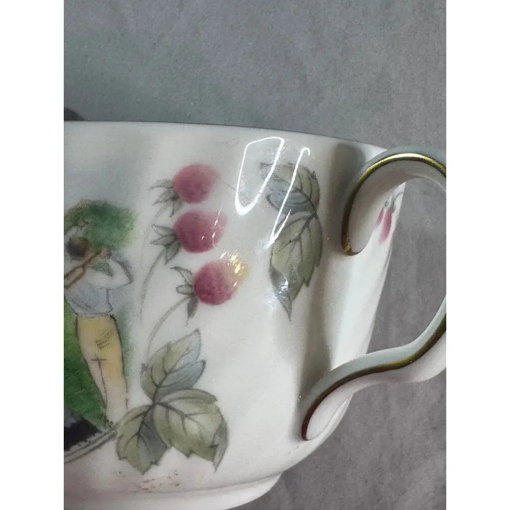 Minton Wimbledon The Tennis Party 1988 Bone China Tea Cup Royal Doulton England